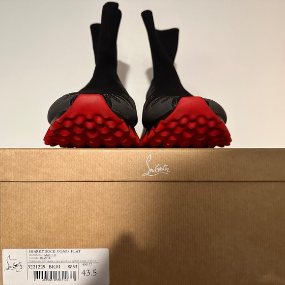 Christian Louboutin Sharky Sock Uomo Flat - Picture 5 of 10